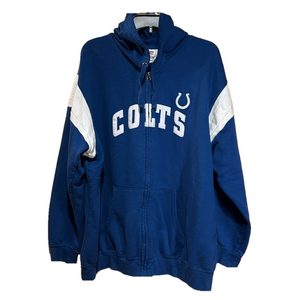 NFL Indianapolis Colts Zipper Front Hoodie Jacket XL